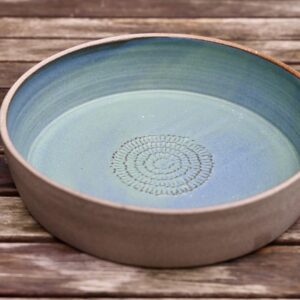 Nagy méretű fokhagymareszelő türkiz