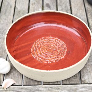 Nagy méretű fokhagymareszelő narancsos piros