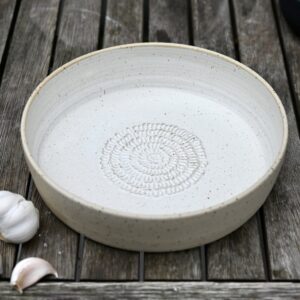 Nagy méretű fokhagymareszelő fehér