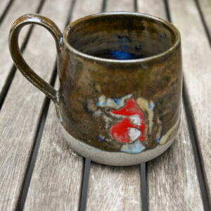 Madaras és rókás 5dl-es bögre -Róka kékesben