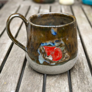 Madaras és rókás 5dl-es bögre -Róka barnáskékben