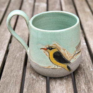 Madaras és rókás 5dl-es bögre -Sárgarigó