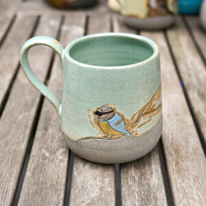 Madaras és rókás 5dl-es bögre -Cinke zöldben